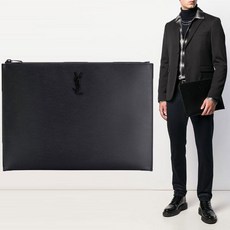 [Saint Laurent]생로랑 19FW 그라인드 레더 라지 공용 클러치 534680BTY0U1000