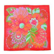 Salvatore Ferragamo 100% Silk Multi-Color Printed Women's Shawl Scarf
