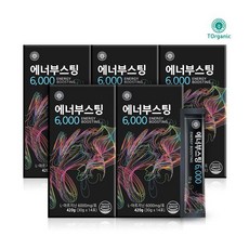 투오가닉에너부스팅 고함량 L아르기닌 6000mg 14포*5박스 10주, 420g, 5개