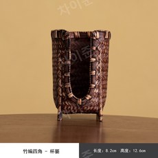 대나무 보관함 찻장정리 티악세사리 다도용품, A, 1개