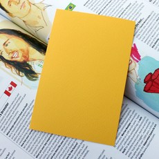 interpacific 컬러엽서 무지엽서 손글씨 캘리종이 10cmX15cm 20장 타이포/캘리그라피엽서, 1개, 엘로우20매 컬러엽서