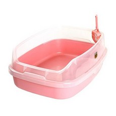[스토어봄]마칼 고양이 평판형 화장실 대형 핑크, 단일속성