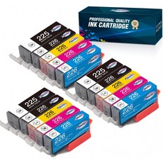 캐논 225 226용 호환 잉크 카트리지 교체(캐논 픽스마 MG5220 MG5320 MG6120 MG6220 MX882 MX892 iP4820, 1, 단일상품