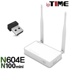 ipTIME IPTIME N604E 와이파이 유무선 공유기, IPTIME N604E + N100MINI (랜카드패키지)