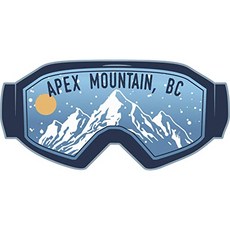 Apex Mountain 브리티시 컬럼비아 스키 모험 기념품 2 인치 비닐 데칼 스티커 고글 디자인 (Design 3 2in), Design 3 2in, Design 3 2in