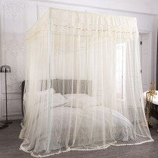 북유럽커튼침대캐노피모기장커튼사각공주풍