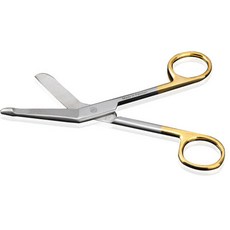 간호사가위 붕대(안전)가위, 5.14cm 고급형 골드붕대가위, 1개