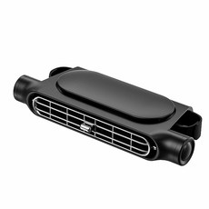 자동차 머리 받침 냉각 에어 선풍기 3 단 조절 가능 자동차 목 쿨러 USB 전원 뒷좌석 환풍기 앞 뒷좌석 조수석, Black