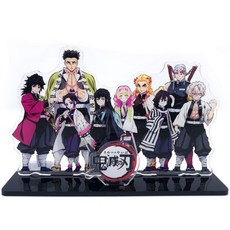 (1+1)귀멸의칼날 굿즈 피규어 아크릴 스탠드 귀칼 9주 단체 사각 피겨 디오라마, 젠이츠