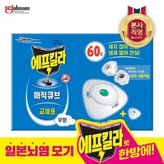 LG생활건강 에프킬라 모기약 매직큐브 리필(30일), 33ml, 2개