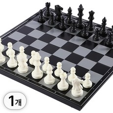 투데이리빙 휴대용 자석 체스 접이식 고급 미니 Chess 체스판 체스말 보드 게임 전략 승부 보드게임 R98130B 1개 블랙그레이 상품 이미지