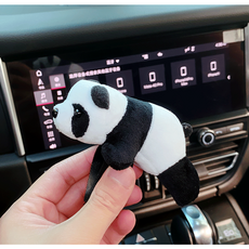 팬더 차량용깜빡이인형 1+1 레버 와이퍼 인형 카테리어, 토끼+팬더