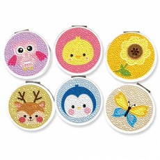 보석십자수빗거울세트