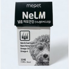 NEW 미펫 낼름 피모 피부 반려 견 애완 개 동물 강아지 추천 소형 중형 대형, 1개, 피부/피모