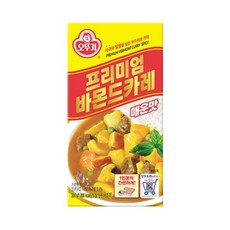 오뚜기 프리미엄바몬드카레 고형 매운맛 200G 감칠맛 브런치 자취템 요리레시피 야식, 1개