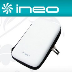 ineo 휴대용 외장하드 파우치 화이트 대 외장하드 네트워크용품 컴퓨터악세사리 씨게이트외장하드 컴퓨터, 단일상품