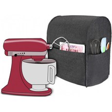 [유럽 직배송] KitchenAid 주방 기계용 룩자 커버 KitchenAid 주방 기계 및 액세서리용 방진 커버(4.3리터 및 모든 4.8리터