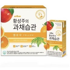 이롬 황성주 과채습관 옐로우, 190ml, 160개