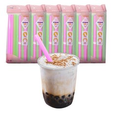 다드림 버블티 빨대 15p 6세트 90개, 1개, 90개입