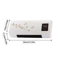 리모컨 장착 벽걸이 에어컨 미니 냉난방 에어컨 침실 거실 220V, 3) EU