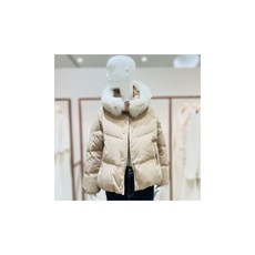 케네스레이디 KENNETH LADY 폭스퍼 후드 덕다운 패딩 점퍼 EDJKMK0200 380030