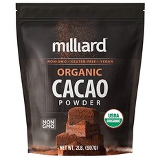 Milliard Cacao Powder Non-GMO Gluten Free 밀리어드 글루텐 프리 카카오 파우더 가루 907g 2팩