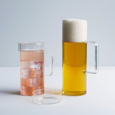 인블룸 대용량 모던 강화유리 머그컵 뚜껑포함 (700ml 1000ml), 700ml 4개입, 4개