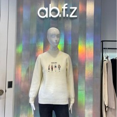 ab.f.z [ab.f.z]반넥 포인트 자수 니트 AOU4GW79L