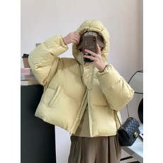 여성 숏패딩 가성비 커플패딩 퍼플 핑크, M100-120 Catties, 회색 kwai zi, 1개