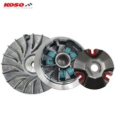 혼다 2022 PCX125 코소 고속풀리 구동계 세트 출력 튜닝 21년식이후 사용가능, KOSO 고속풀리 세트+구동계 케이스 추가, Red - 레드