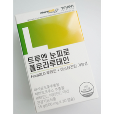 정품) 트루엔 눈피로 플로라루테인 500mg x 60캡슐 / 루테인 지아잔틴 플로라 눈영양제 눈 안구 건조 안구건조증 피로 트루엔루테인, 2개, 60정