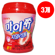 크라운 마이쮸 자일리톨 딸기 110g x 3개 무료배송 / 사탕 과자 간식