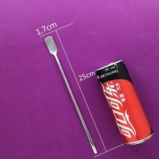 한식 스테인리스 스틸 긴 큐트 상용 밀크 티 숍 믹서봉 허니 디저트 둥근 조미 숟가락, 25cm 측 손잡이 숟가락