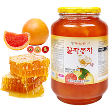 자연톡 고흥 웰빙 꿀 자몽차 과일 청 액상차, 1개, 1개입, 2kg
