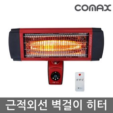 코멕스 벽걸이 근적외선 히터 CM-4800W, 레드 + 블랙