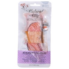 내추럴키티 고양이 간식 통살 파우치 10종, 연어, 25g, 12개