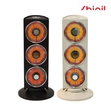 신일 3구 하이라이트 히터 SEH-HS2800BL 전기히터 아이보리 / 블랙, SEH-HS2800BL(블랙)