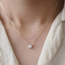 여성용 고급스럽고 은은한 데일리 목걸이 실버925