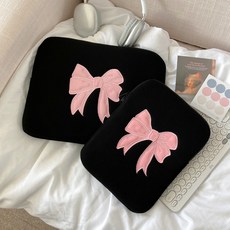 블랙 리본 아이패드 노트북 파우치 맥북 갤럭시탭 태블릿 발레코어 가방 11인치 13인치 15인치
