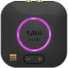 업그레이드 1Mii B06 Plus 블루투스 수신기 HIFI 무선 오디오 어댑터 가정용 음악 스트리밍 스테레오 시스템을 위한 3D 서라운드 aptX 저지연 5.0, B06S+