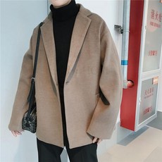 kirahosi 남성 가을 모직 코트 겨울 아우터 캐시미어 빅사이즈 캐주얼 Q 35 +덧신 증정 CH9mpa8y
