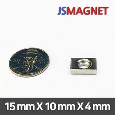 정신마그네트 초강력 네오디움자석 원형사라자석 사각사라자석, 1개, 사각사라_01_15X10X4T