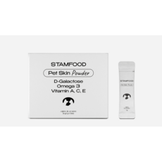  스탬푸드 강아지 고양이 피부 피모 모질 염증 종합 영양제 펫 스킨파우더 1g x 30포, [60포]2개(20% 할인) 