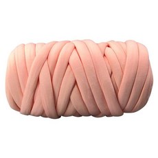 1000g 슈퍼 두꺼운 Chunky 원사 코튼 튜브 원사 메리노 양모 대안 DIY 부피가 큰 팔 뜨개질 담요 손 뜨개질, 03 light pink