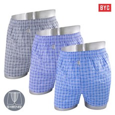 비와이씨 BYC 더블박서 트렁크 팬티 3매입 브리프 내장 남자트렁크