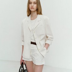 던스트 SUMMER NATURAL SEERSUCKER JACKET BEIGE STRIPE_UDJA4B224I2