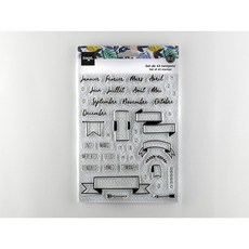 DRAEGER PARIS 1886 Bullet Journal 투명 실리콘 스탬프 14 x 18 cm, 단일상품