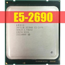인텔 제온 프로세서 E5 2690 E5-2690 8 코어 2.9G SROLO C2 LGA2011 CPU 100% PC 서버 데스크탑 제대로 작, 한개옵션1