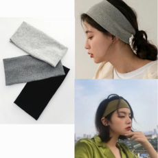 난다스타일 데일리 골지 여성 니트 헤어밴드 1+1 상품 이미지