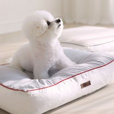 보웰 클라우드다운 깨끗한 숨 강아지 마약방석 커버, 크림베이지